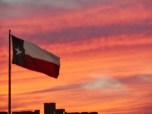 Texas Flag @ Sunset